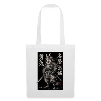 Samurai Chow Chow - Stoffbeutel - Weiß - Vorne