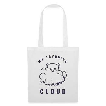 My favorite cloud - Pomeranian - Tote Bag - white - Front