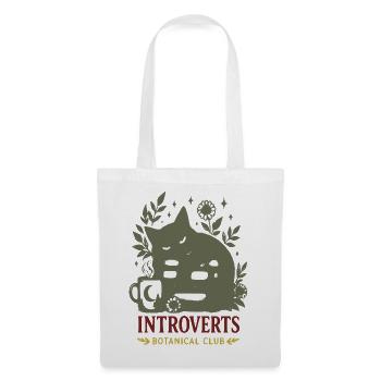 Introvert Botanik Club - Stoffbeutel - Weiß - Vorne