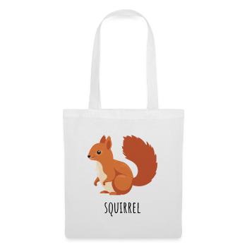 Kastanienrot Eichhörnchen - Stoffbeutel - Weiß - Vorne
