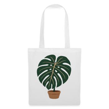 Monstera Moment – Zimmerpflanzen & Botanik - Stoffbeutel - Weiß - Vorne