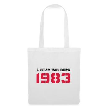 Année de naissance Anniversaire Born In - Made in 1983 - Sac en tissu - blanc - Devant