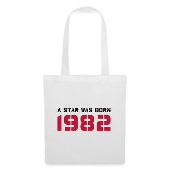 Année de naissance Anniversaire Born In - Made in 1982 - Sac en tissu - blanc - Devant