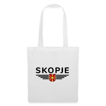 Skopje Design – Für Mazedonien Fans - Stoffbeutel - Weiß - Vorne