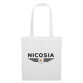 Nikosia Design – Hauptstadt Zyperns - Stoffbeutel - Weiß - Vorne