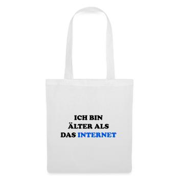 Je suis plus vieux qu’Internet drôle de dire - Sac en tissu - blanc - Devant