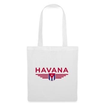 Style Havane – Parfait pour les fans - Sac en tissu - blanc - Devant