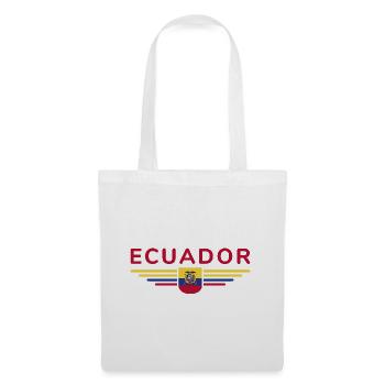 Ecuador Fans T-Shirt Design - Stoffbeutel - Weiß - Vorne