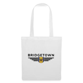 Bridgetown T-Shirt: Karibik-Vibes - Stoffbeutel - Weiß - Vorne