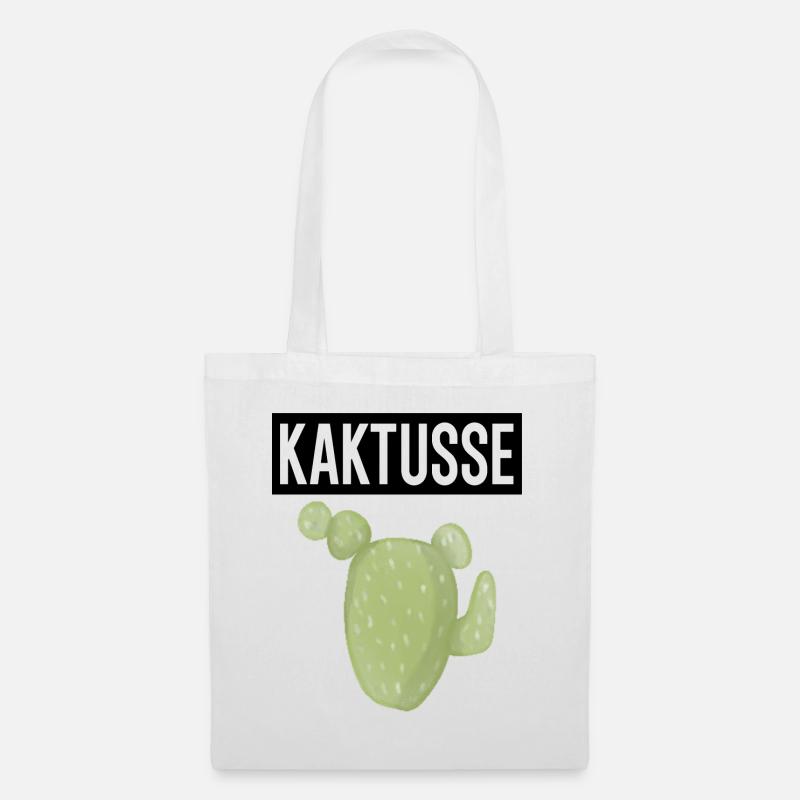 Kaktusse witziger Spruch Kaktus lustig - Stoffbeutel - Weiß