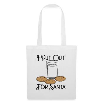 Ich mache mich auf den Weg zum Weihnachtsmann - Stoffbeutel - Weiß - Vorne