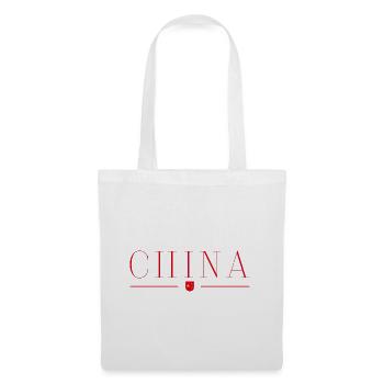 J’aime la Chine - Sac en tissu - blanc - Devant