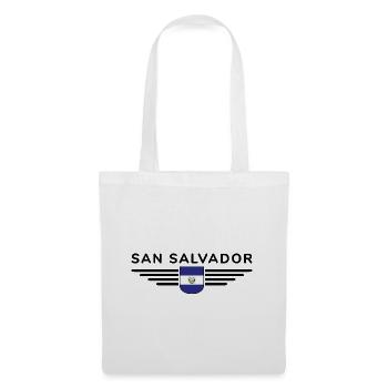 Conception du t-shirt San Salvador - Sac en tissu - blanc - Devant