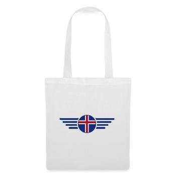 T-shirt design de style islandais - Sac en tissu - blanc - Devant