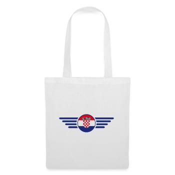 Croatie Style Design T-shirt - Sac en tissu - blanc - Devant