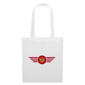 Montenegro Stil Design T-Shirt - Stoffbeutel - Weiß - Vorne