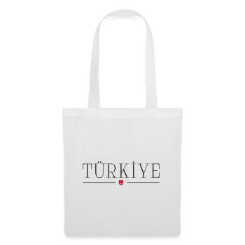 Türkiye Turquie Turquie Ailes et croissant de lune - Sac en tissu - blanc - Devant