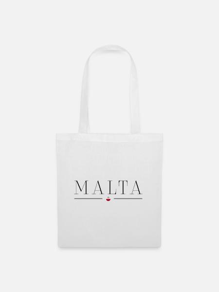Ich liebe Malta - Stoffbeutel - Weiß
