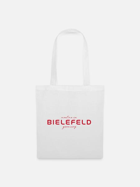 Bielefeld T-Shirt – Stadt & Mythos Design - Stoffbeutel - Weiß