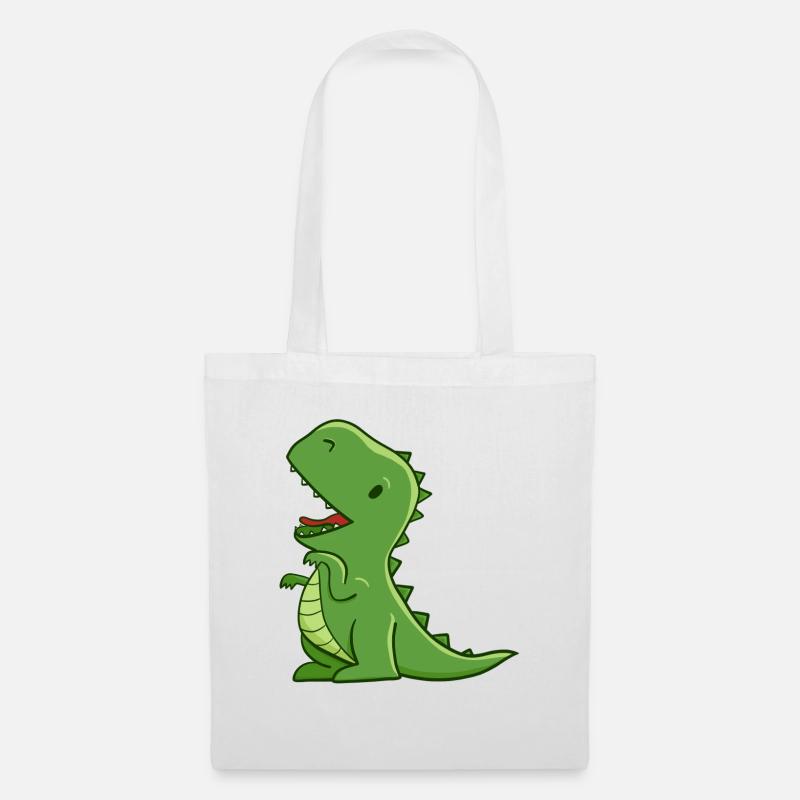 Kleiner T-Rex - Stoffbeutel - Weiß