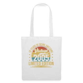 18 ans Millésime 2005 Edition Limitée 18. - Sac en tissu - blanc - Devant