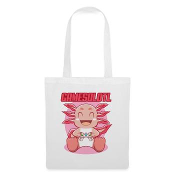 Gamesolotl Axolotl as Gamer with Headset Anime - Tote Bag - white - Front