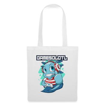 Gamesolotl Axolotl as Gamer with Headset Anime - Tote Bag - white - Front