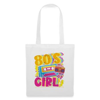 Women 80s girl 80s Themes Party Vintage 1980s - Tote Bag - white - Front