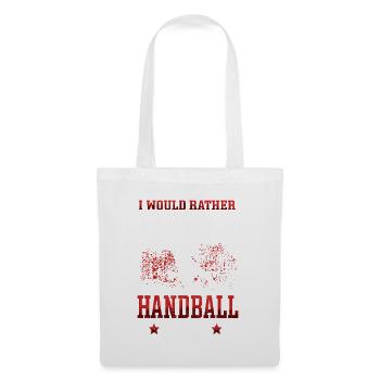 préfère jouer au handball Joueur de handball - Sac en tissu - blanc - Devant