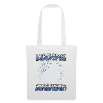 I play Bagpipes Bagpipes Scottish Bagpipe - Tote Bag - white - Front