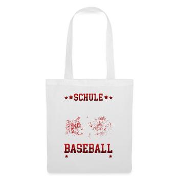 Baseball ist wichtiger Baseballer Baseballspieler - Stoffbeutel - Weiß - Vorne