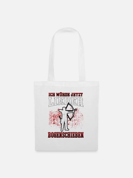 Lieber Bogenschießen Bogenschütze Bogenschützen - Stoffbeutel - Weiß