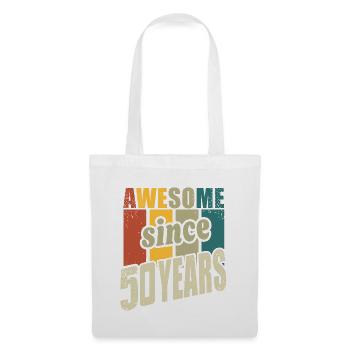 50 ans Génial depuis 50 ans 50e anniversaire - Sac en tissu - blanc - Devant