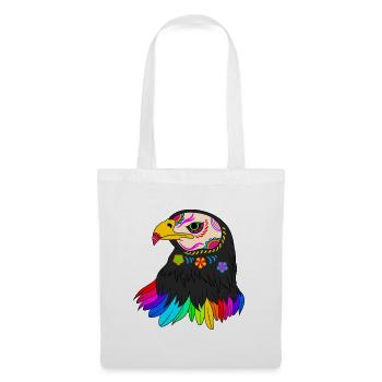 Day of the dead colored eagle mexican - Tote Bag - white - Front