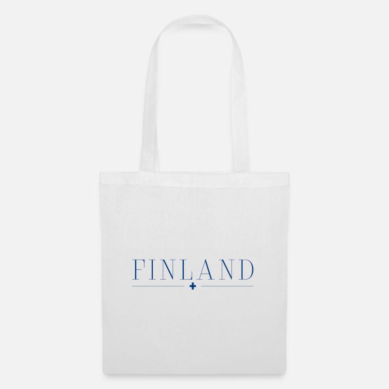 Finnland - Stoffbeutel - Weiß