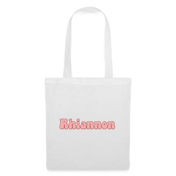 Name Tochter Rhiannon Retro Vorname Rhiannon Paar - Stoffbeutel - Weiß - Vorne