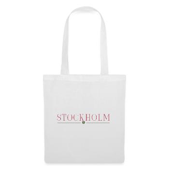 Stockholm Schweden Stil Design T-Shirt - Stoffbeutel - Weiß - Vorne