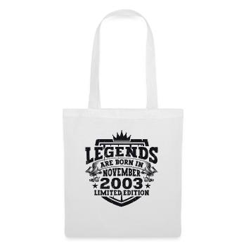 Legend November 2003 19th Birthday Gift Fun - Tote Bag - white - Front