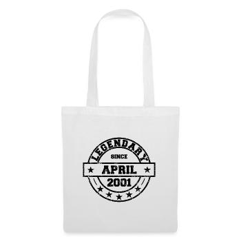 Legendary since April 2001 - Birthday - Tote Bag - white - Front