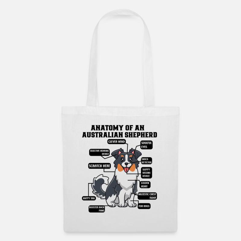 Australischer Schäferhund Aussie Dad Aussie Mom - Stoffbeutel - Weiß