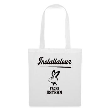 Installateur Ostern Geschenk Klempnerei Meister - Stoffbeutel - Weiß - Vorne