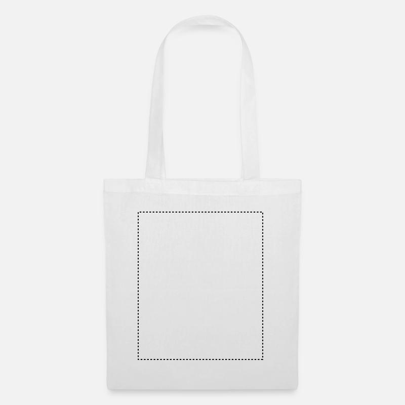 Rechteckiger, gestrichelter Rahmen - Tote Bag - white
