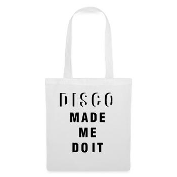 disco - Sac en tissu - blanc - Devant