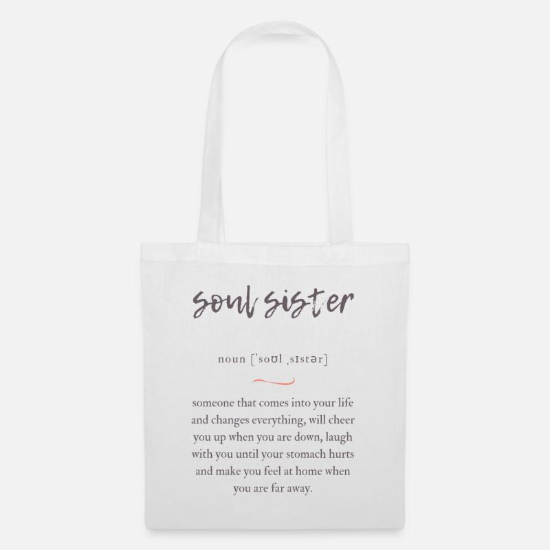 Soul Sister (Seelenschwester) Convoluted Edition - Stoffbeutel - Weiß