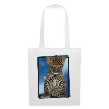 Leopard - Stoffbeutel - Weiß - Vorne