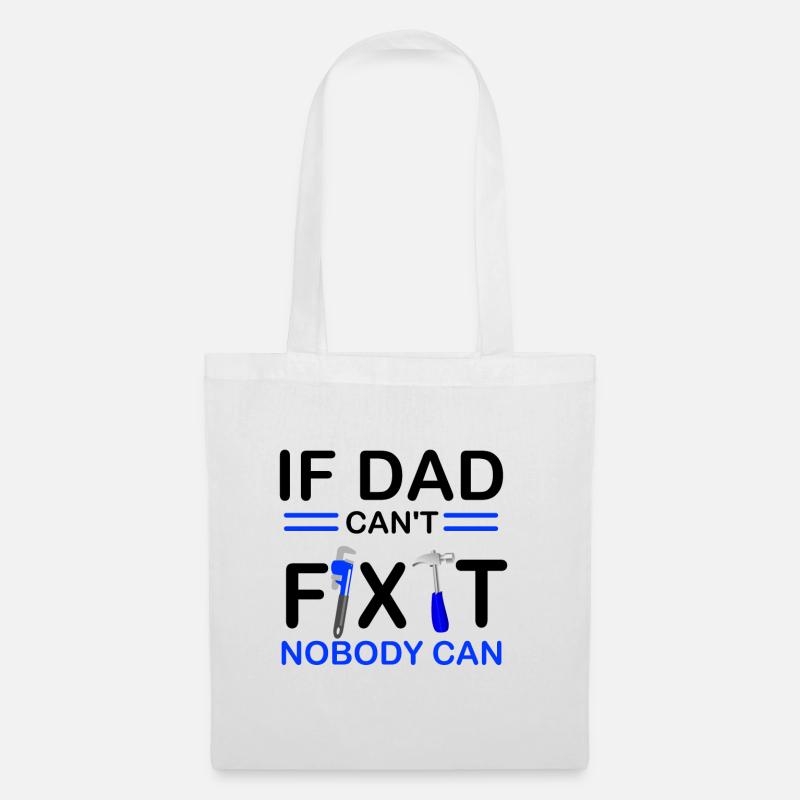 Vatertagsgeschenk Vatertag Geschenk Vater - Stoffbeutel - Weiß