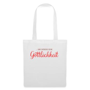 ... and discover your divinity - Tote Bag - white - Front