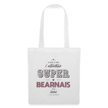L authentique super bearnais - Sac en tissu - blanc - Devant