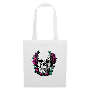 illustration skull made - Tote Bag - white - Front