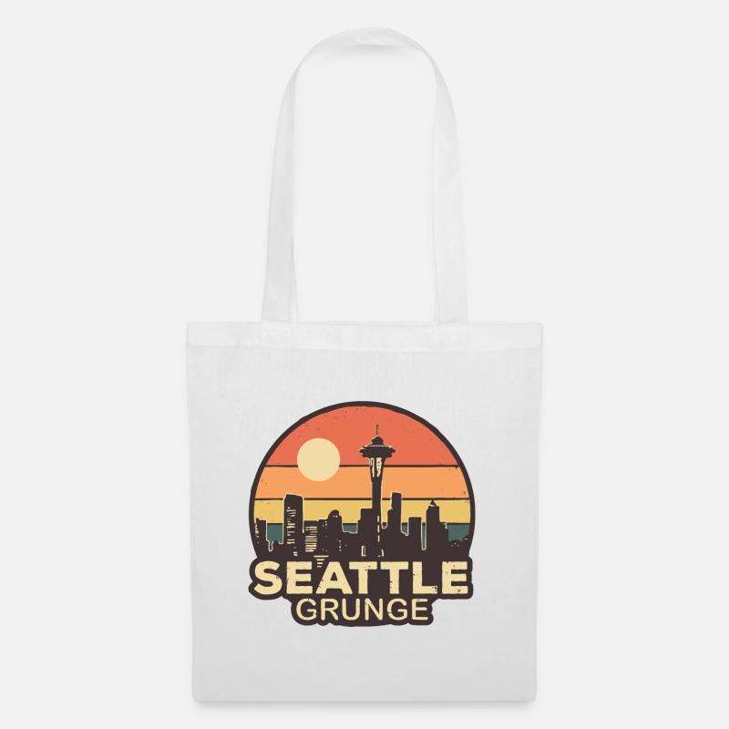 Seattle Grunge - Stoffbeutel - Weiß
